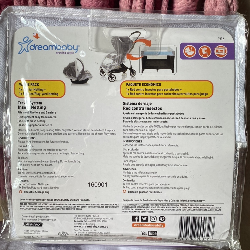 DreamBaby Travel System Insect Netting NIP - Picture 7 of 8